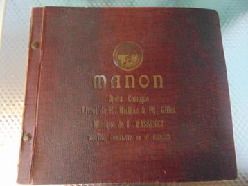 18 disques 78T Manon, opéra comique