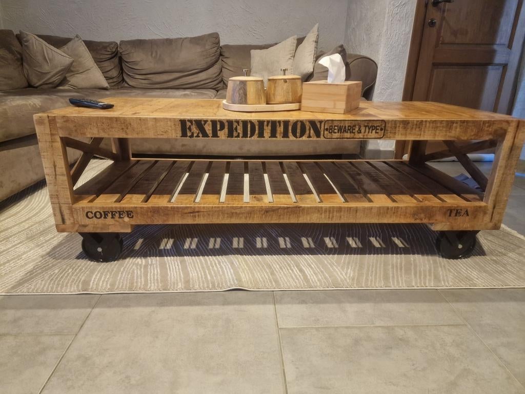 Meuble TV avec table salon, Enlèvement, Comme neuf