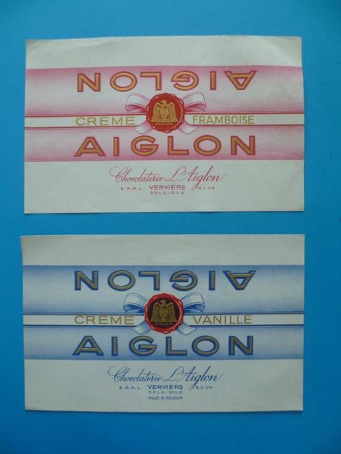 Chocolade Aiglon chocolat emballages omslagen wikkels Crème, Verzamelen, Merken en Reclamevoorwerpen, Zo goed als nieuw, Verpakking