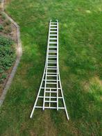 2-Delige aluminium ladder, Doe-het-zelf en Bouw, Ladders en Trappen, Ophalen, Gebruikt, Ladder