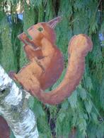 statue d un écureuil en fer forgé rouillé sur plaque ..., Enlèvement ou Envoi, Neuf