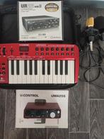 Behringer UM25S + Steinberg UR22mkII + Focusrite +Mic, Ophalen of Verzenden, Zo goed als nieuw