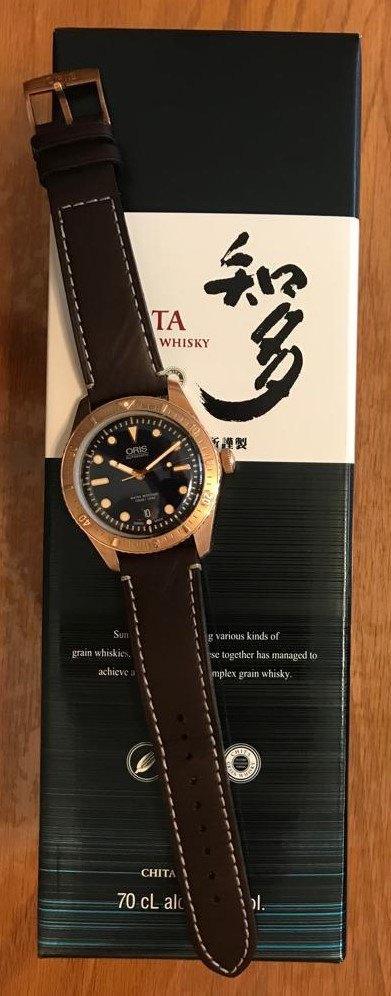 Oris Diver 65 Bronze gelimiteerde editie Carl Brashear, Handtassen en Accessoires, Horloges | Heren, Zo goed als nieuw, Polshorloge