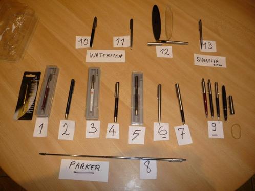 stylos PARKER -WATERMAN- SHEAFFER -, Divers, Ecriture, Comme neuf, Enlèvement ou Envoi