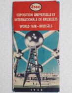 Expo 58 Plan de l'exposition universelle de Bruxelles Esso, Ophalen of Verzenden, Gebruikt