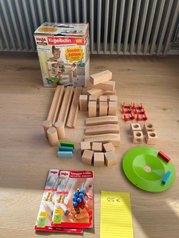 Duurzame Houten knikkerbaan van Haba  beschikbaar voor biedingen