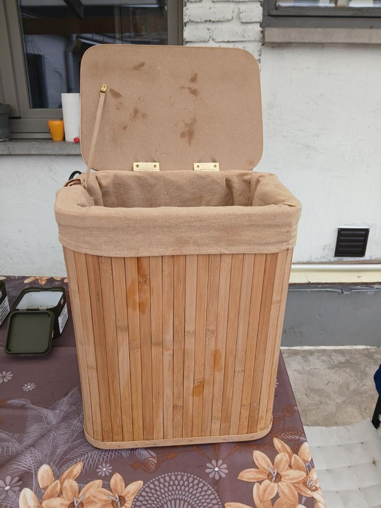 Mane a linge en bambo, Maison & Meubles, Enlèvement ou Envoi, Comme neuf, 40 litres ou plus, Autres matériaux