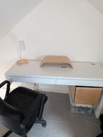 MICKE White bureau Ikea 142x50cm, Elektronische apparatuur, Zonnebanken en Gezichtsbruiners, Ophalen, Zo goed als nieuw