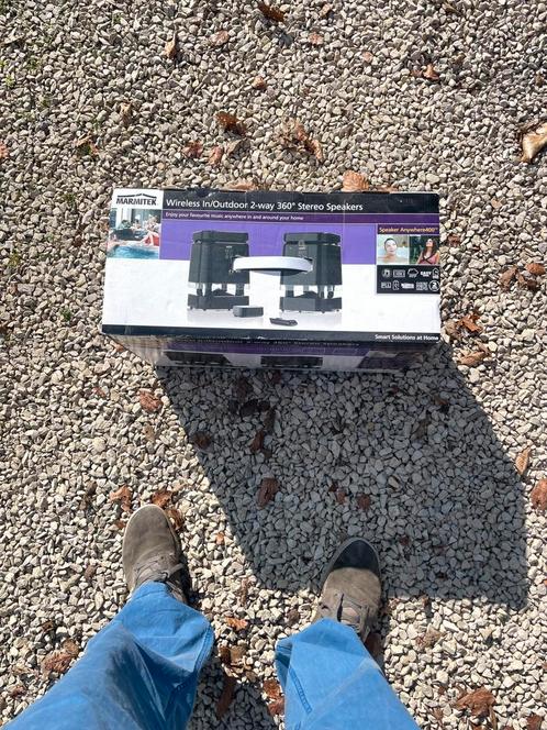 Marmitek speaker anywhere 400E, Audio, Tv en Foto, Luidsprekerboxen, Nieuw, Front, Rear of Stereo speakers, 60 tot 120 watt, Overige merken