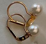 Boucles d'oreilles en or jaune 18k/750 avec une perle, Bijoux, Sacs & Beauté, Boucles d'oreilles, Enlèvement ou Envoi, Neuf