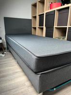 Lit une personne IKEA : sommier + matelas, Grijs, 90 cm, Gebruikt, Eenpersoons