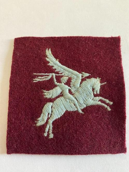 Emblème de manche des parachutistes britanniques Pegasus - o, Collections, Objets militaires | Seconde Guerre mondiale, Enlèvement ou Envoi