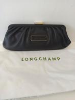 Longchamp. Elegant zwart etui van premium leer, Ophalen of Verzenden