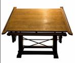 Table à dessin industrielle en bois massif, Enlèvement, Utilisé