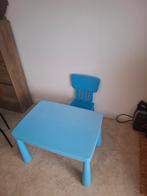 Ensemble enfant IKEA MAMMUT (table + chaise) – bleu, Enlèvement