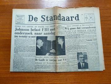Origineel verjaardagscadeau De Standaard 27 nov. 1963 beschikbaar voor biedingen
