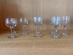 Fijn bewerkte likeur glaasjes, Enlèvement, Comme neuf