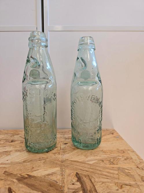 Antieke knikkerflessen, Antiek en Kunst, Antiek | Glaswerk en Kristal, Ophalen of Verzenden