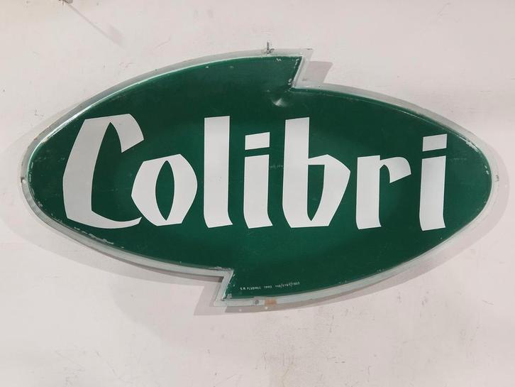 Colibri bord , reclame van limonade ,  vogel , sigaar , 60, Antiek en Kunst, Antiek | Email, Ophalen of Verzenden