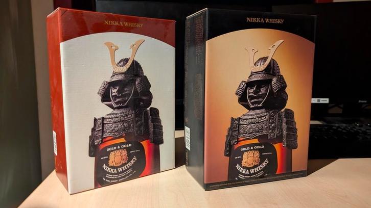Nikka - Gold&Gold Samurai 2x, Verzamelen, Wijnen, Zo goed als nieuw, Ophalen