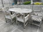 Tuinset te koop teak, Tuin en Terras, Ophalen, Gebruikt, Meer dan 8 zitplaatsen, Teakhout