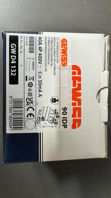 INTERRUPTEUR DIFFÉRENTIEL - IDP - 4P 40A TYPE A beschikbaar voor biedingen