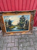 Grote antieke schilderij doe een bod, Antiek en Kunst, Ophalen