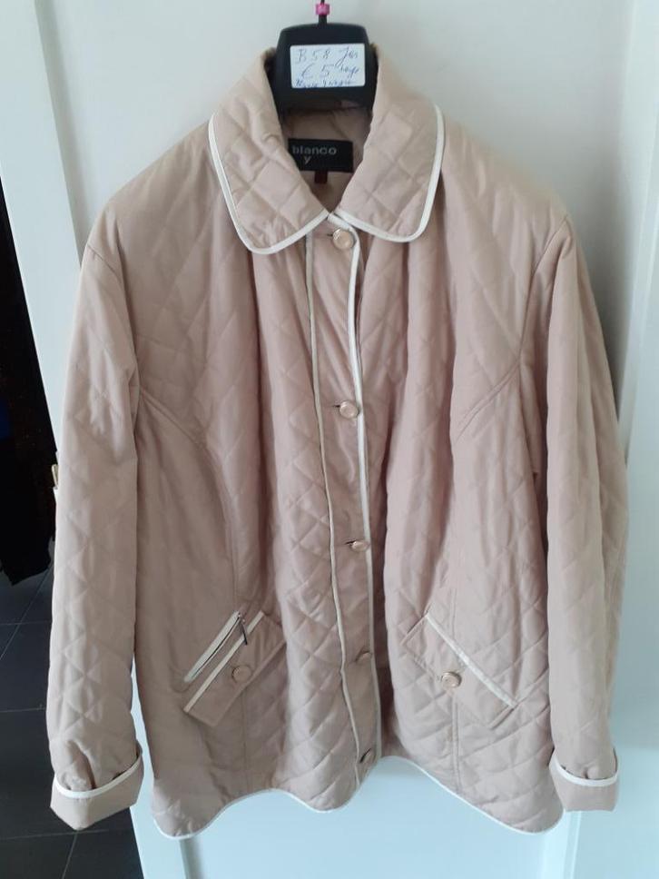 BLANCO Y NEGRO Beige jas Maat: (B) 58 Prijs: € 5, Kleding | Dames, Grote Maten, Gedragen, Jas of Mantel, Beige, Ophalen of Verzenden