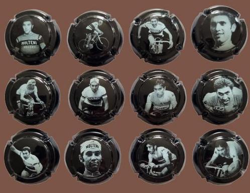 12 capsules de champagne EDDY MERCKX, Verzamelen, Overige Verzamelen, Zo goed als nieuw, Ophalen of Verzenden