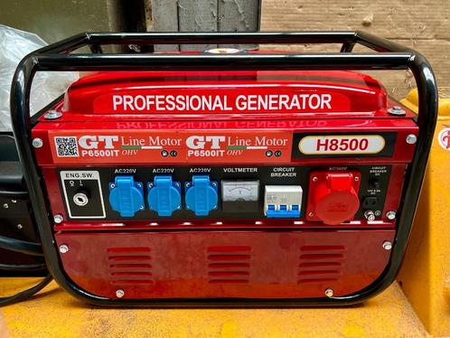 NIEUWE generator met 4 AC-uitgangen: 3 x 220V + 1 x 38, Doe-het-zelf en Bouw, Aggregaten, Nieuw, Benzine