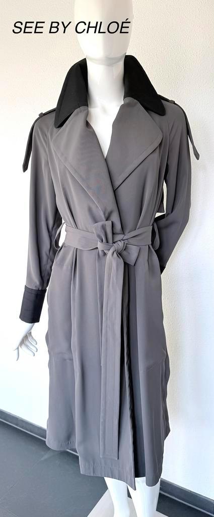 CHLOÉ TRENCHCOAT MAAT 34/36 (NEW €480) ALS NIEUW💖💖💖, Kleding | Dames, Jassen | Winter, Zo goed als nieuw, Maat 34 (XS) of kleiner