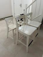 4 Ingolf bar stoelen Ikea, 4 krukken, Ophalen, Gebruikt, Hout