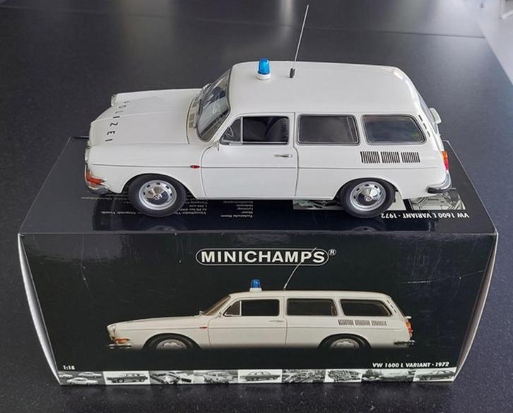 Minichamps VW 1600 L Variant 1972 1:18, Hobby en Vrije tijd, Modelauto's | 1:18, Gebruikt, MiniChamps, Ophalen of Verzenden
