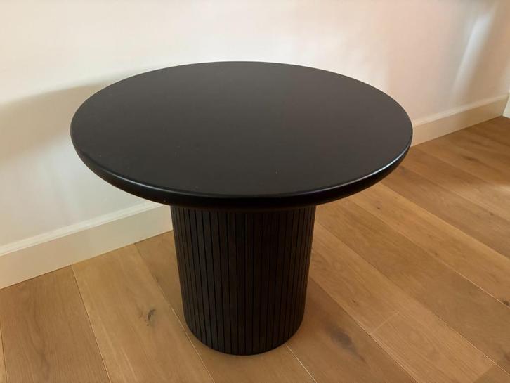 Moon Lounge Bijzettafel, Huis en Inrichting, Tafels | Bijzettafels, Zo goed als nieuw, Rond, 45 tot 60 cm, 55 tot 75 cm, Hout