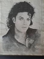 Tekening Michael Jackson, Antiek en Kunst, Ophalen of Verzenden
