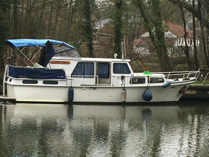 Bateau de plaisance de 10.90m x 3.20, Sports nautiques & Bateaux, Bateaux à moteur & Yachts à moteur, Acier, 9 à 12 mètres, Diesel