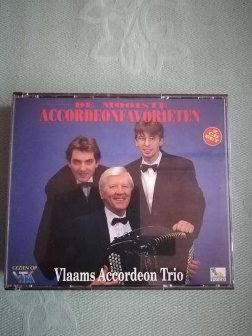 Dubbel cd mooiste accordeonfavorieten/ Vlaams Accordeon Trio, Cd's en Dvd's, Cd's | Instrumentaal, Zo goed als nieuw, Ophalen of Verzenden
