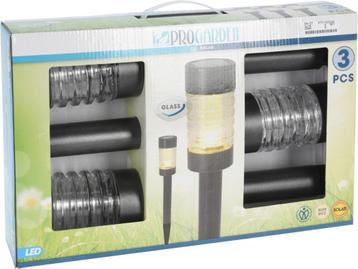 Solarlamp RVS Glas Antraciet 3 stuks beschikbaar voor biedingen