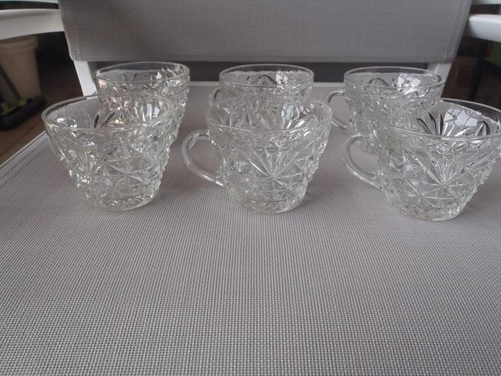 1 set van 12 glazen bekers, Huis en Inrichting, Keuken | Servies, Nieuw, Kop(pen) en/of Schotel(s), Glas, Ophalen of Verzenden