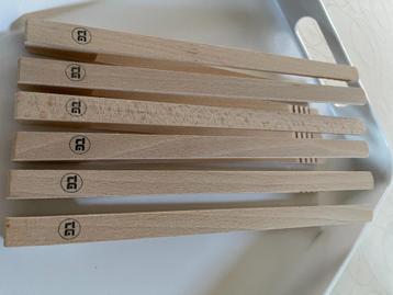 T&G Woodware tang uit beuk 25cm (6stuks)  Nieuw   beschikbaar voor biedingen