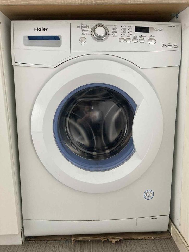 Machine à Laver Haier, Elektronische apparatuur, Wasmachines, Refurbished, Voorlader, 6 tot 8 kg, 85 tot 90 cm, 1200 tot 1600 toeren