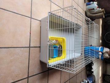Ruime kooi voor konijn(tjes) met alle toebehoren beschikbaar voor biedingen