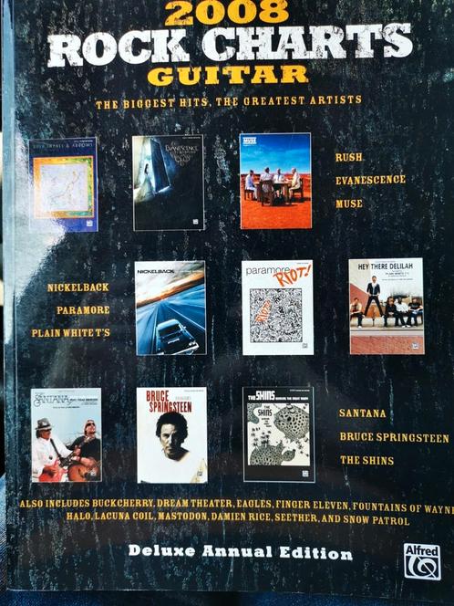 Rock Gitaar, de grootste artiesten leerboek bladmuziek, Muziek en Instrumenten, Bladmuziek, Zo goed als nieuw, Les of Cursus, Rock en Metal