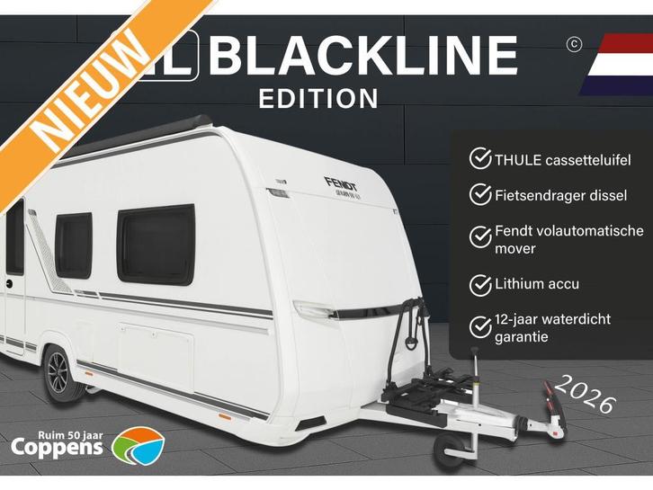 Fendt Bianco Selection 515 SG BLACKLINE 2026 COMPLEET, Caravans en Kamperen, Caravans, tot en met 4, 1250 - 1500 kg, Fendt, 6 tot 7 meter