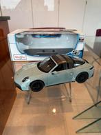 Speciale editie 1:18 Porsche 911 Targa 4 GTS 992.2 nikkel, Ophalen of Verzenden, Zo goed als nieuw, Auto, Maisto
