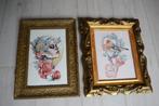 Twee kleine antieke decoratieve kaders, Ophalen of Verzenden