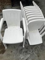 Tuinstoelen, Tuin en Terras, Kunststof, Gebruikt, Stapelbaar, Ophalen