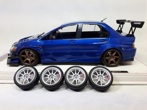 One Model Mitsubishi Lancer Evo IX Voltex (Blue), Hobby en Vrije tijd, Modelauto's | 1:18, Nieuw, Ophalen of Verzenden