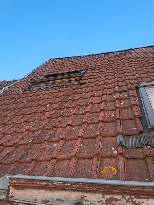 Rode dakpannen te koop – 90m² –alles in één keer op te halen, Doe-het-zelf en Bouw, Dakpannen en Dakbedekking, Gebruikt, Dakpannen