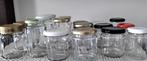 Set van 43 kleine glazen potjes/potjes van 150 ml tot 250 ml, Ophalen of Verzenden, Zo goed als nieuw, Glas
